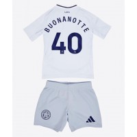 Camisa de Futebol Leicester City Facundo Buonanotte #40 Equipamento Alternativo Infantil 2024-25 Manga Curta (+ Calças curtas)